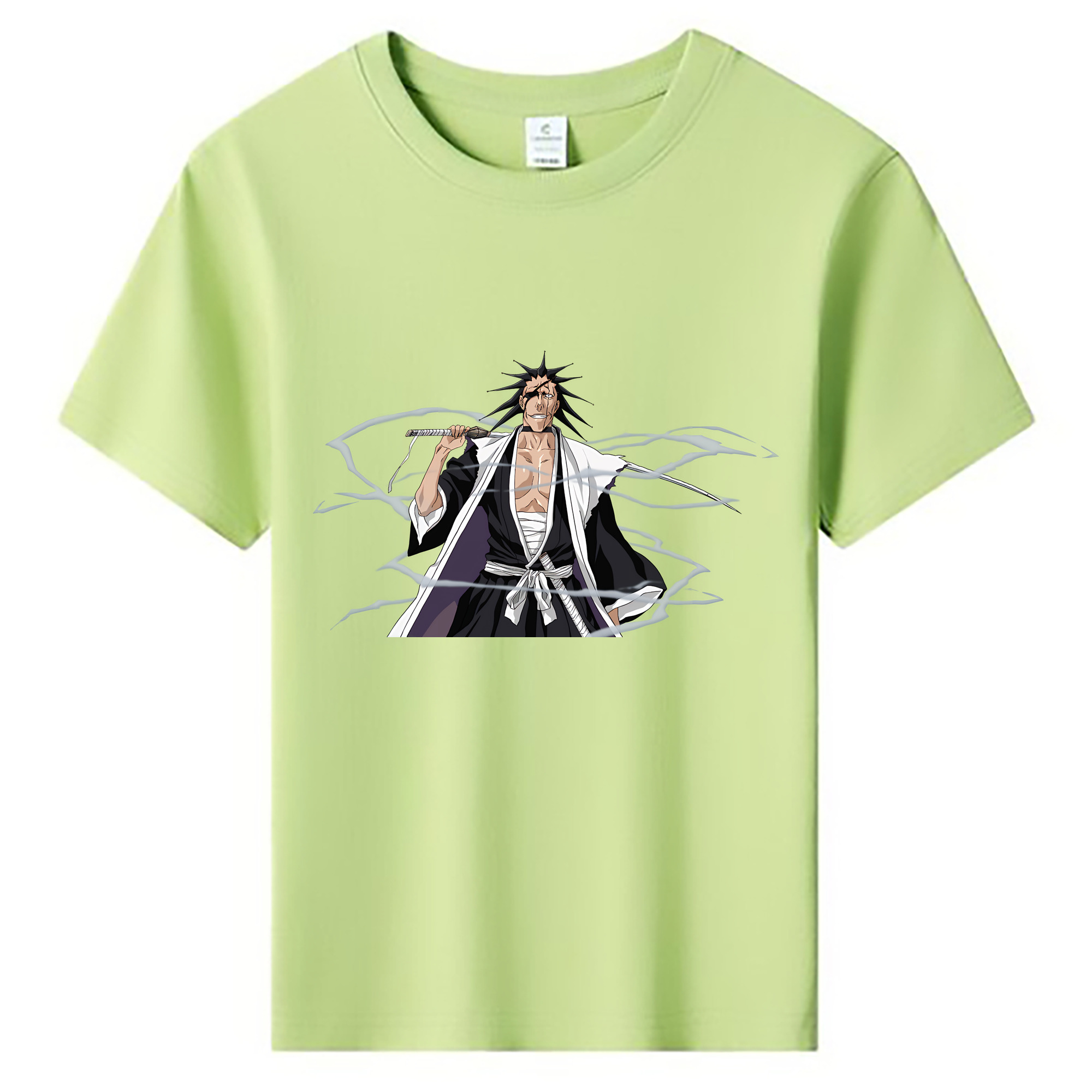 （画像用） ブリーチ ざらき けんぱち BLEACH Zaraki Kenpachi 綿100％キッズTシャツ（フロントプリント）